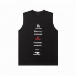 337款 新款 Balenciga 巴黎世家 前后Logo字母印花背心。 标准全身印花技术，纯棉柔软面料，对色定染面料，超精细平网印花工艺，潮流感十足，定染纯棉