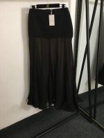 p310款号20251557 Zimmermann新款 气质荷叶摆压褶半裙 鱼尾裙，黑色，红色，S-Xl，【M码；腰围72，长104】