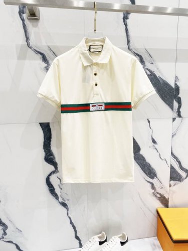 Gucci 古驰 翻领polo衫 品牌红绿腰带字母Logo标签设计 官方同步 商务首选 时尚个性 百搭潮流 纯原品质 原版面料 吊牌 领标 水洗麦 三标齐全 颜
