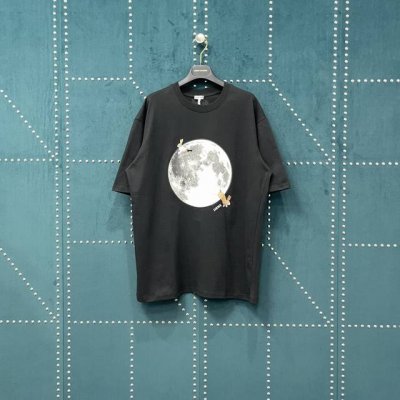 110 罗意威 Loewe 25Ss 月兔月球印花短袖T恤 Lo001 轻奢主义 男女日常通勤穿搭必备单品 正确版本 随意对比 详细特征 · 260克100%
