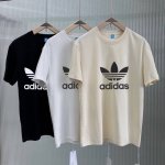 独家爆款！情侣款！送给爽朗的你* Adidas 三叶草短袖T恤专柜正品代购 时尚百搭！打底、户外、搭配短裤 、长裤、小外套等等等！轻松惬意！ 休闲运动首选！经典