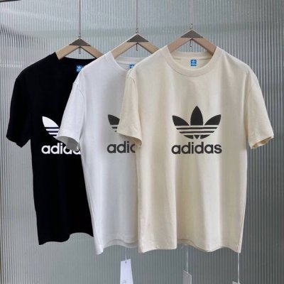 独家爆款！情侣款！送给爽朗的你* Adidas 三叶草短袖T恤专柜正品代购 时尚百搭！打底、户外、搭配短裤 、长裤、小外套等等等！轻松惬意！ 休闲运动首选！经典