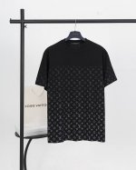 顶级版本.官网品质 Louis Vuitton*路易威登 Lv 老花满印渐变Logo短袖T恤 采用原板独家定制260克32支双莎纯棉面料 质感非常柔软舒服 10