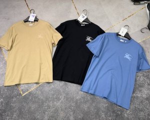 纯原25Ss最新款巴宝莉胶印Logo印花T恤 原版定制面料 三色现货出 M~Xxxl码
