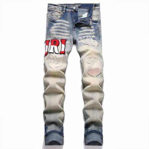 款号N402 顶级复刻版 Amiri Mx1高街牛仔裤修身长裤Fog高街男潮 Amiri 近年来高街成了男装里越来越频繁出现的词 高街风格也就成了大家搭配的重要