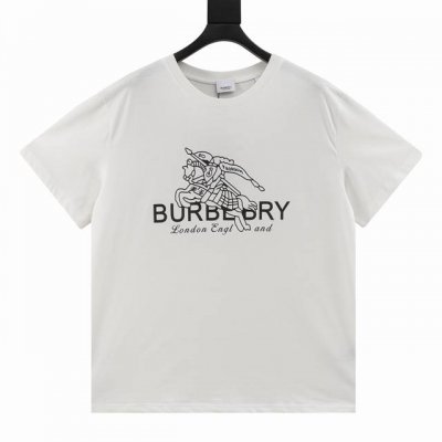 burberry 巴宝莉 战马印花圆领短袖 今年夏天最新款经典耐看 时尚精简的一款标语T 无多余花里胡哨 随意搭配感受英式风格的独特魅力 客供平纹针织棉布制作