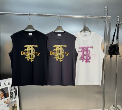 bbr*巴宝*25S新款冰棉背心男女同款.胸前字母麻绳造型印花图案双层工艺增添活力感！最经典一目了然的干净与纯粹的结合.必入款推荐！选用240G冰棉面料制成.纹
