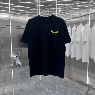 Fen 2025春夏新款 烧花+烫钻 经典款式 潮流必备 定制面料 上身超舒服 男女同款 S M L Xl Xxl 五个码 黑色 白色