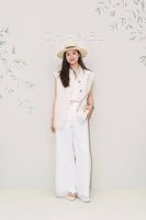 chane* 25Ss春夏新款 串珠流苏牛仔阔腿长裤丨独家Yb开发！高版出品！经典丹宁面料，碰撞奢华串珠与灵动流苏，裤脚处细密的珠绣如繁星洒落，精致又不失随性！