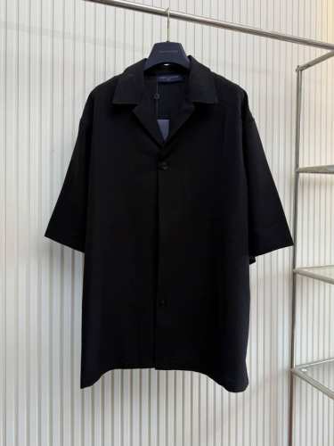 lv 路易25Ss全幅压印老花套装短袖衬衫 Size：S M L Xl
