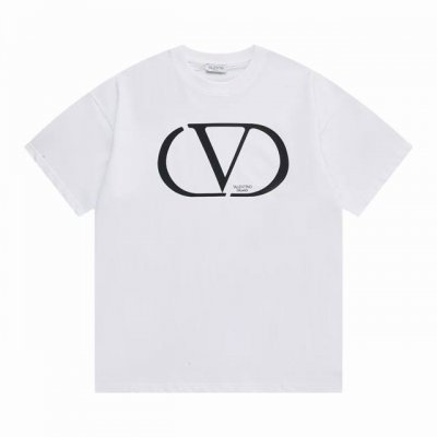 隔天到 Valentno 华伦天奴 身前经典字母印花 Logo经典识标印花，精致升级 原版面料 官方同款 短袖T恤 定制260克同缸染面料 手感非常舒服 春夏最