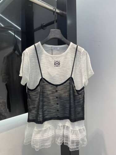 Loewe 25春季新款蕾丝吊带针织 胸前经典Logo 简单百搭 Sml