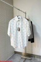 L487 Ba Balenciaga 2025Fw 秀款满印Logo弹幕短袖衬衫，面料采用定织与原版手感一致，高质感纯棉面料！巴黎世家经典Logo大集合 印花环