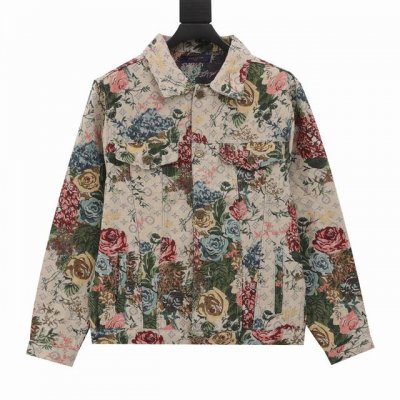 款号Y475 Louis Vuitton 路易威登 提花真丝满印外套 经典老花满印提花真丝外套 秋季首发. 男女Ins风百搭上身.看的见的质量把控. 定制满印针