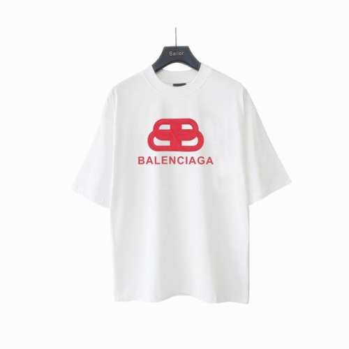 实拍细节图+尺码表 Balsenciaga巴黎世家字母硅胶爆裂痕立体凹凸短袖 最高版本！定制面料270克100%双纱棉！字母硅胶爆裂痕立体凹凸工艺设计！ 辅料：