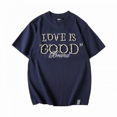 goodbrand 简约珍珠标语圆领短袖 炎炎夏日清爽穿搭~~时髦清爽，气质干质，是夏天的必选项！ 客供定制的珠地网眼棉布精心制作 面料非常透气有质感，采用高端