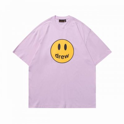 801Drew House笑脸T 22色 定织定染32支230克双纱棉面料 进口胶浆印花，领口纯棉螺纹定制，不易变形，可区别市场版本，开模定制新款吊牌 水洗标