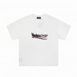 Balenciaga 巴黎世家 春夏24Ss官网新款模糊可乐印花短袖T恤 原版面料开发，官方专柜同款！ Logo标识精致升级，爆款中的爆款！ 定制260克同缸染