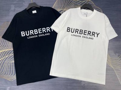 上新 Burberry2025春夏新款印花字母Logo圆领短袖T恤 高版本高版本 280克精棉面料 全网独家首发 百搭款细节处理完美 进口印花Logo工艺 十分