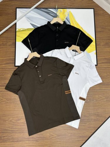 Zegna杰尼亚三色新款全身拼接款男士短袖 polo衫 经典的修身版型和高品质的棉质面料，展现了简约而不失优雅的时尚风格。 这款polo衫不仅柔软舒适，还兼具经