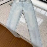 oc-468 Balenciaga 巴黎世家牛仔裤， 男女同款 海外限量款纯色工装牛仔裤，简约大方日常通勤首选，辨识度更高，宽松廓型 ，男女都可驾驭， 重度洗水