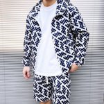 芬迪 2025夏季防晒衣短裤套装，海外专柜同步 轻薄高品质面料奢华高级定制 任何人都可以轻松驾驭，客供进口聚纤维面料 手软舒适有型 吸汗透气 ，外贸公司订单，N