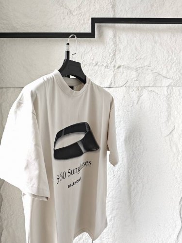 balenciaga巴黎世家 Ss 360 Sunglasses 印花圆领短袖T恤 宽松Os版型 21支高克重定染面料 柔软舒适 数码直喷工艺 完美还原 一件读