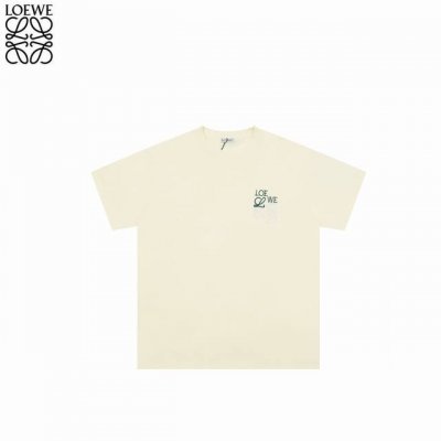 Loewe 罗意威 25Ss撞色错位刺绣短袖T恤 不需要所谓烂大街的华丽文案 主打品质 面料经过2次高温缩水固色 不变形不缩水不起球 -正确Os版型 不省面料
