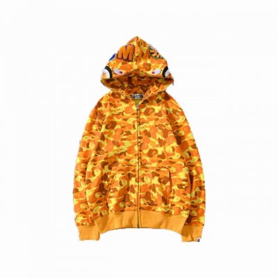 上新★轻奢推介 高版本 Bape X pubg联名款绝地求生吃鸡橙迷彩卫衣 鲨鱼头潮炸街，满满的潮流味，任何人都可以完美驾驭，采用活性全棉订染定制面料，不起球不