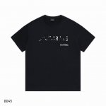 NO:B045 顶级品质 Balenciaga巴黎世家标识印花圆领短袖T恤 早春款Balenciaga短袖 宽松版型 采用270克精梳棉双纱 从面料到辅料全部三