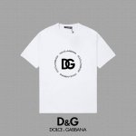 Dg 杜嘉班纳] 2025Fw短袖T恤 Logo厚板 高端26S双纱300克面料 重磅面料 定制拉架罗纹同缸同染 三标齐全 男女同款 颜色：黑色 白色 灰色 尺