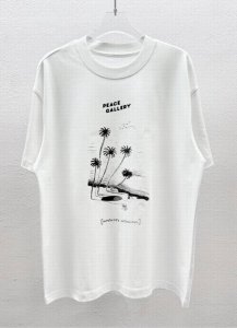 Acne Studios圆领T恤 夏威夷风情 数码直喷印花 300克全棉双股精纱面料 宽松 S版型裁剪 符合当下的潮流审美 大大地 一件包容性强 随意上身就能轻