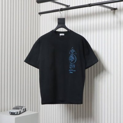dior 迪奥 25Ss 向日葵短袖T恤 面料采用定制240G 26支特滑双股精棉平纹高密无尘全棉布料。前幅高密度加厚，走线平整，代工品质，全套定制辅料。 尺码