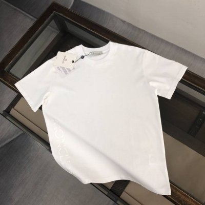 moncler 蒙口新款 高级成衣定制 时尚潮流休闲短袖T恤 温儒柔软细腻柔软 上身亲肤 舒适 凉爽 侧边品牌字母压胶印花Logo设计 活力十足 时尚百搭必备款
