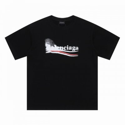 上新 高版本 Balenciaga巴黎世家春夏模糊可乐 数码直喷短袖 购入原版开模打造，全套定制辅料，细节决定成败。 面料：规格采用实打实270G 100%纯棉
