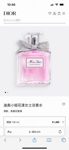 迪奥 最新款迪奥小姐花漾女士淡香水全新丝带 Ml 代购版本、全球购防伪可扫、配礼袋 Miss Dior 繁花盛绽时的甜美芳息 Miss Dior从头至尾都洋溢着