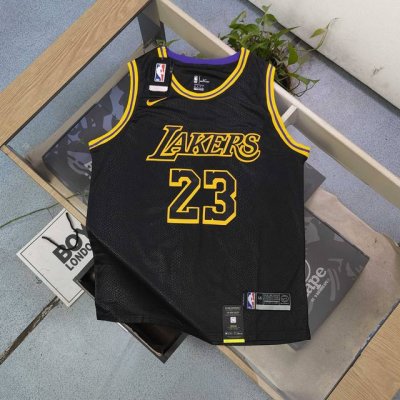 款号：Yss0023 顶级刺绣 2025新款Nba耐克Nike洛杉矶湖人队勒布朗詹姆斯黑曼巴刺绣23号球衣篮球服，刺绣字母醒目张扬，图案动感十足，将活力展现得淋