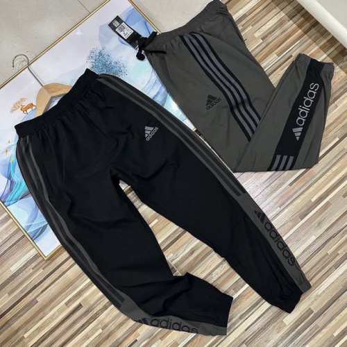 上新 顶配！春夏季新款2025立体裁剪万针刺绣阿迪达斯Adidas三叶草三条杠卫裤机能工装基础大众休闲裤长裤子 高逼格！万针刺绣Logo！阿迪达斯三叶草Adid
