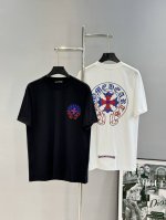 Chrome Hearts*克罗心25S春夏新款T.克罗心标识绣花设计.领口立体绣花.原厂五金.潮人必备款推荐.定制260G纯棉面料，舒适柔软.适中的重量与极佳
