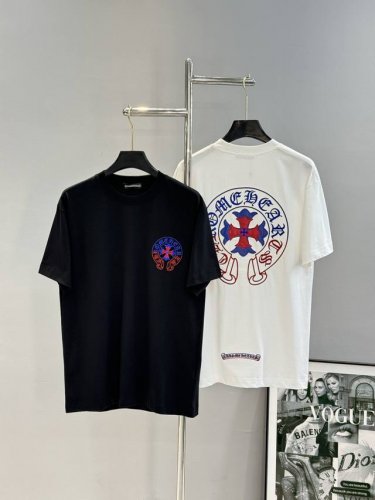 Chrome Hearts*克罗心25S春夏新款T.克罗心标识绣花设计.领口立体绣花.原厂五金.潮人必备款推荐.定制260G纯棉面料，舒适柔软.适中的重量与极佳