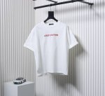 Louis Vuitton 路易威登 Lv 25Ss 硅胶字母短袖T恤 面料采用定制240G 26支特滑双股精棉平纹高密无尘全棉布料。前幅高密度加厚，走线平整，