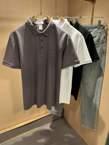 bc-Brunello Cucineli 2025春夏新款男士短袖Polo衫，众多明星都爱穿的时尚百搭单品！胸前Logo刺绣超级好看,喜欢经典简约的朋友,一定不