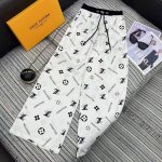 强烈推荐 25年早春夏系列 Lou*新款Logo字母印花松紧腰直筒裤 2色Sml