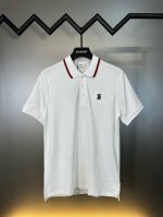 p160 顶级代购版本★巴宝莉Burberry 经典彩领边纯棉水洗面料Polo衫男士短袖 巴宝莉Burberry经典男士Polo衫，全面材质，上身超级舒适，领子