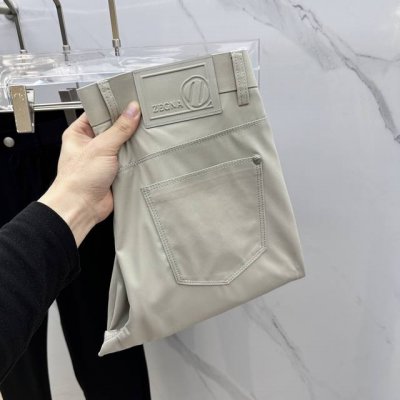 抗皱Zegna 杰尼亚 2025初夏新款原单经典五袋款休闲裤 小直筒裤型 超级有范，原单定制抗皱面料 垂感特好 极品超级耐看 原版五金辅料开模！透气干爽 久洗不