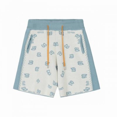 顶级正确品质 区别市面 Rhude 2025Ss. 男女同款 针织提花腰果花手工拼接短裤 %羊毛混纺 区别市面包芯纱品质 实物拿在手里一眼见分晓 做针织我们是最