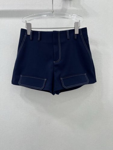 Miu Mi*春夏最新款藏蓝色线条下摆伪口袋设计 后口袋Logo刺绣 原版定制复古洗水工艺高级又时髦 衣橱必备的万年搭 每年必出的经典版型 上身巨显瘦 休闲时髦
