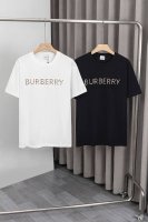 x064 25Ss Burberry 新款T恤,采用260克双纱纯棉面料 ,胸前字母Logo采用立体浮雕工艺，品质品相都是最完美的，全高档大方 时尚无比 男女同