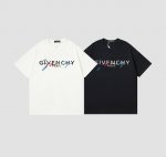 givenchy 纪梵希 夏季新款彩虹飘带字母印花短袖徽标休闲男女T恤 小红书 Ins 爆火 巧搭趣味图案 男女上身效果都超级Nice 采用精梳棉面料 上身柔软