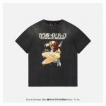 saint Michael 25Ss 星际牛仔印花短袖 整体面料选用 克100%纯棉16织双纱汗布面料，圆筒无侧缝面料，螺纹选用300G100%纯棉1*1弹力无
